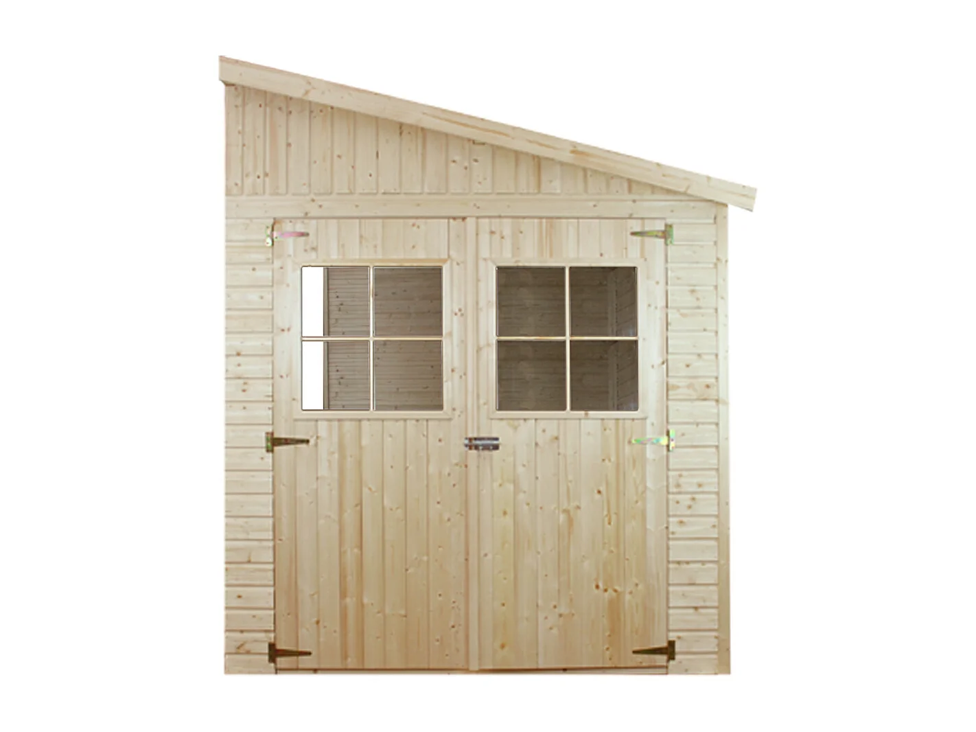 Holz Gartenschuppen (ohne Seitenwand) - H244x211x318 cm/6 m2 - TIMBELA M339