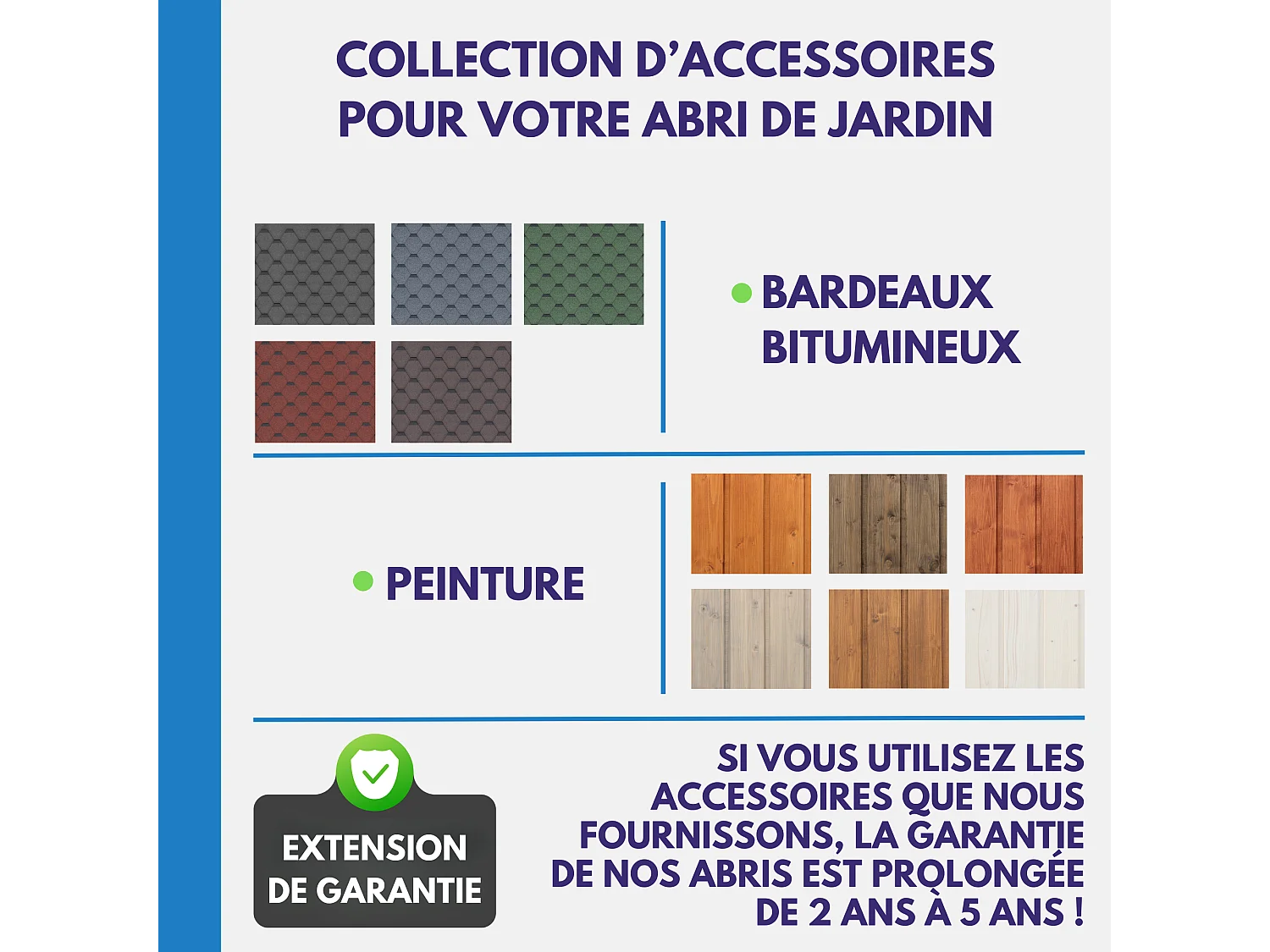 Cobertizo de madera sin pared lateral - 6 m² - M339