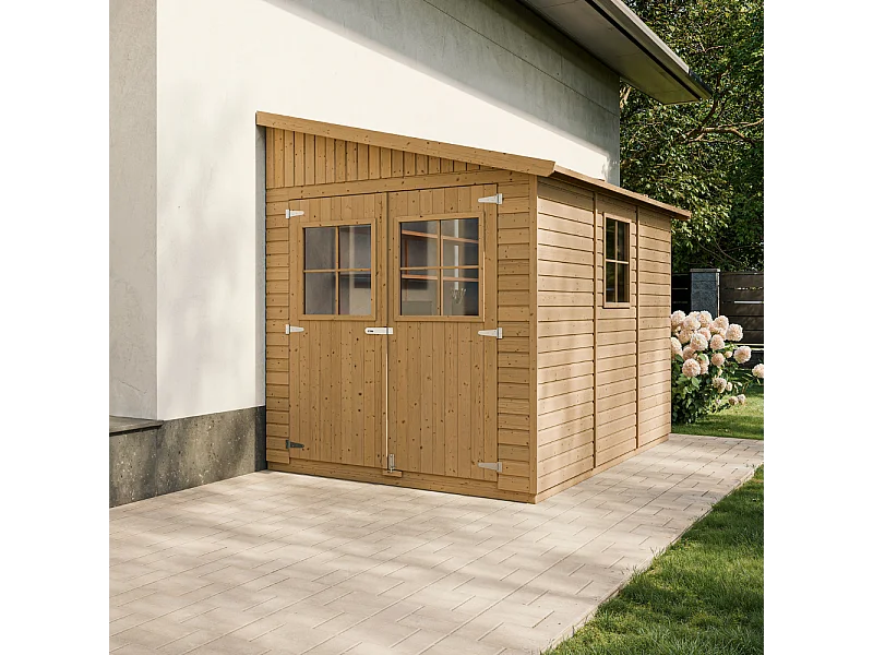 Houten tuinschuurtje zonder vloer (3 wanden) - 5.97 m² - M339