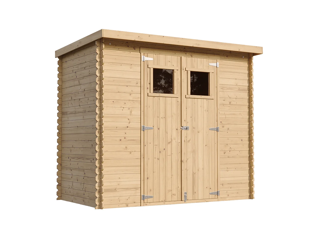 TIMBELA M310 Abri de jardin en bois - l239xL142xH200cm/2.63 m2