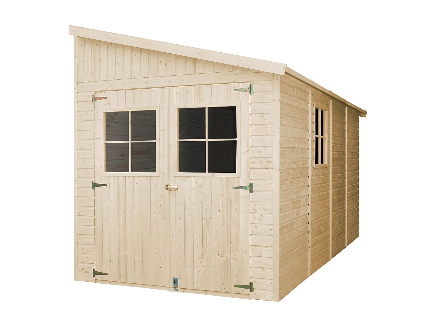 Cobertizo de madera CON PARED LATERAL– 8.1 m2 - TIMBELA M340A