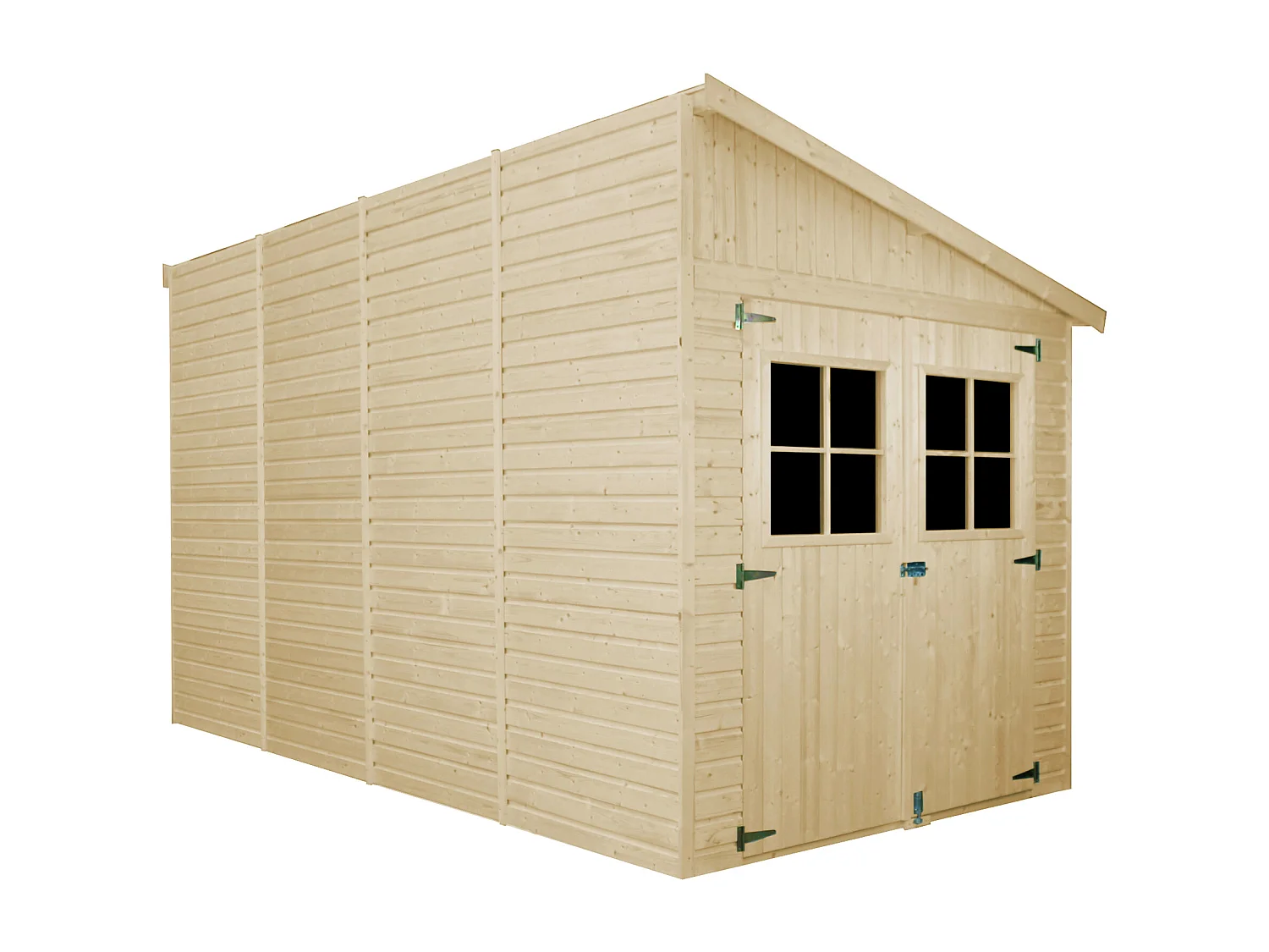 Cobertizo de madera CON PARED LATERAL– 8.1 m2 - TIMBELA M340A