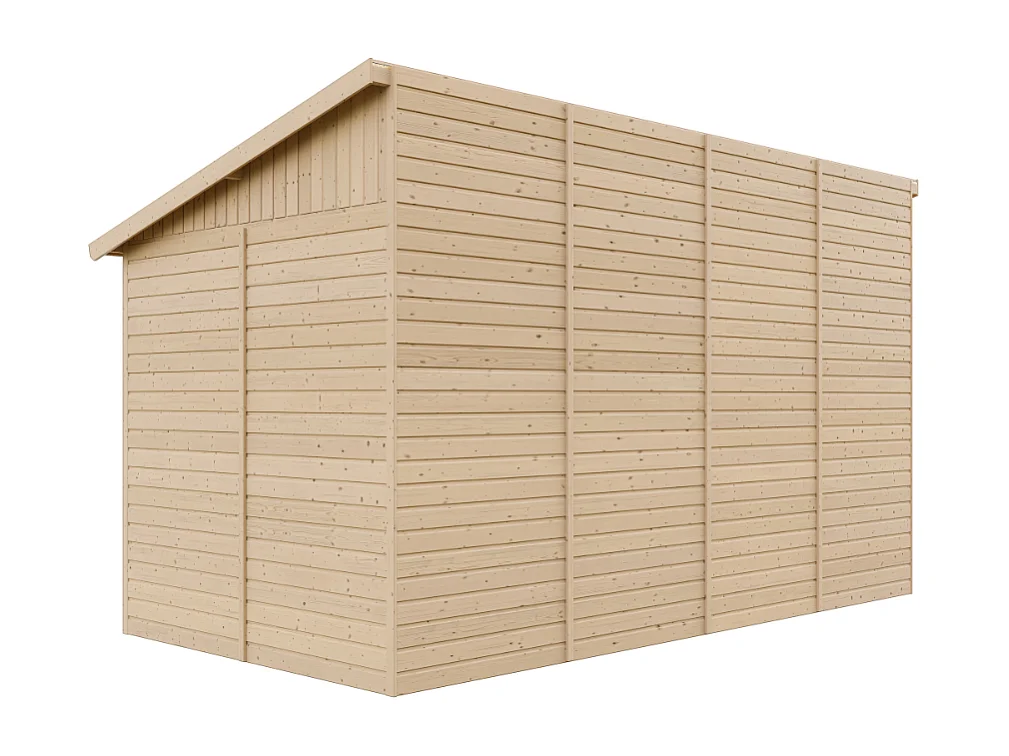 Houten tuinschuurtje zonder vloer - 8.10m² / 416x218xH244 cm - M340A