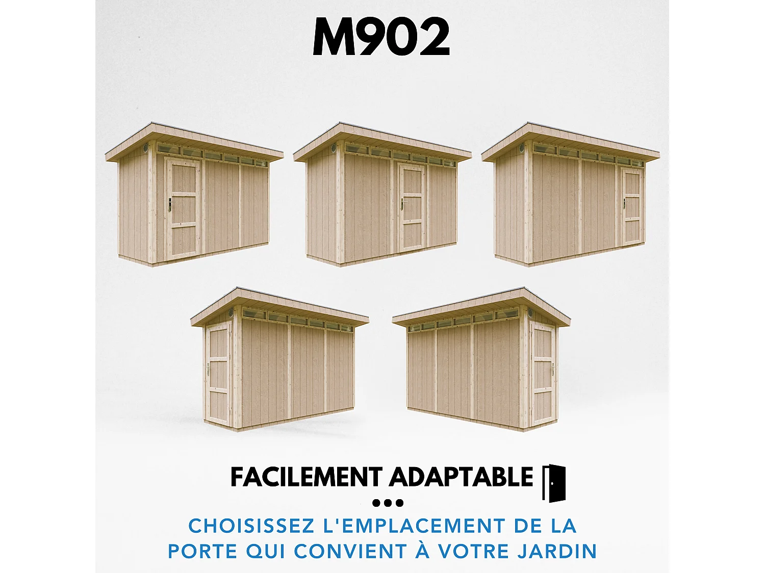 Abri de jardin qualité premium - 4m² /L161xL412xH239 cm - M902-CAVERN STEEL