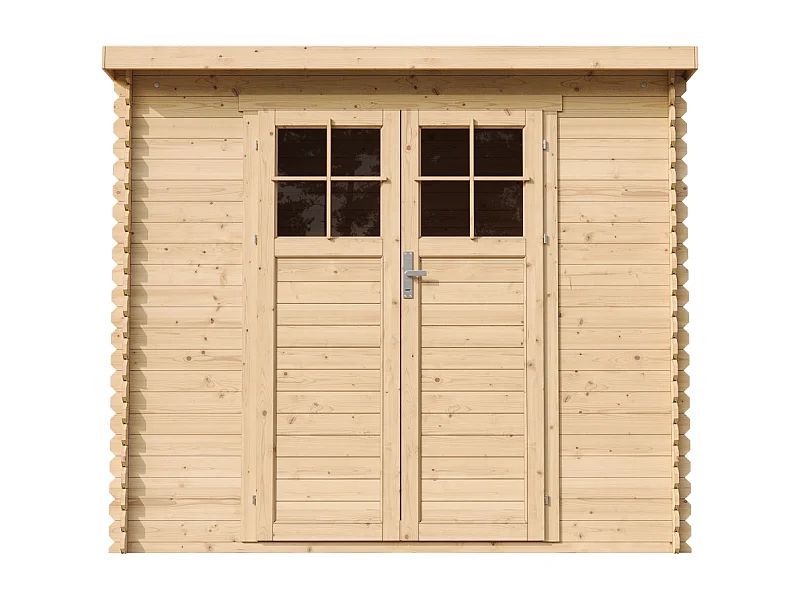 Casa de almacenamiento jardín CON SUELO TRATADO  2.63 m2 - Puerta con cerradura de alta calidad- TIMBELA M310F+M310G