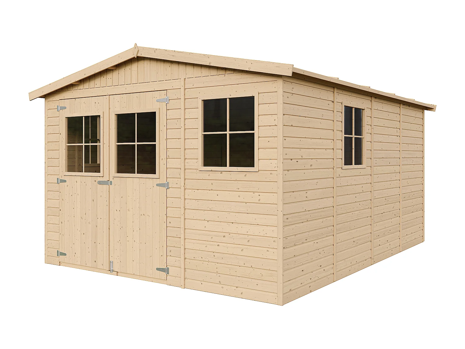 Houten tuinschuurtje zonder vloer - 11 m² / 324x416xH226 cm - M336