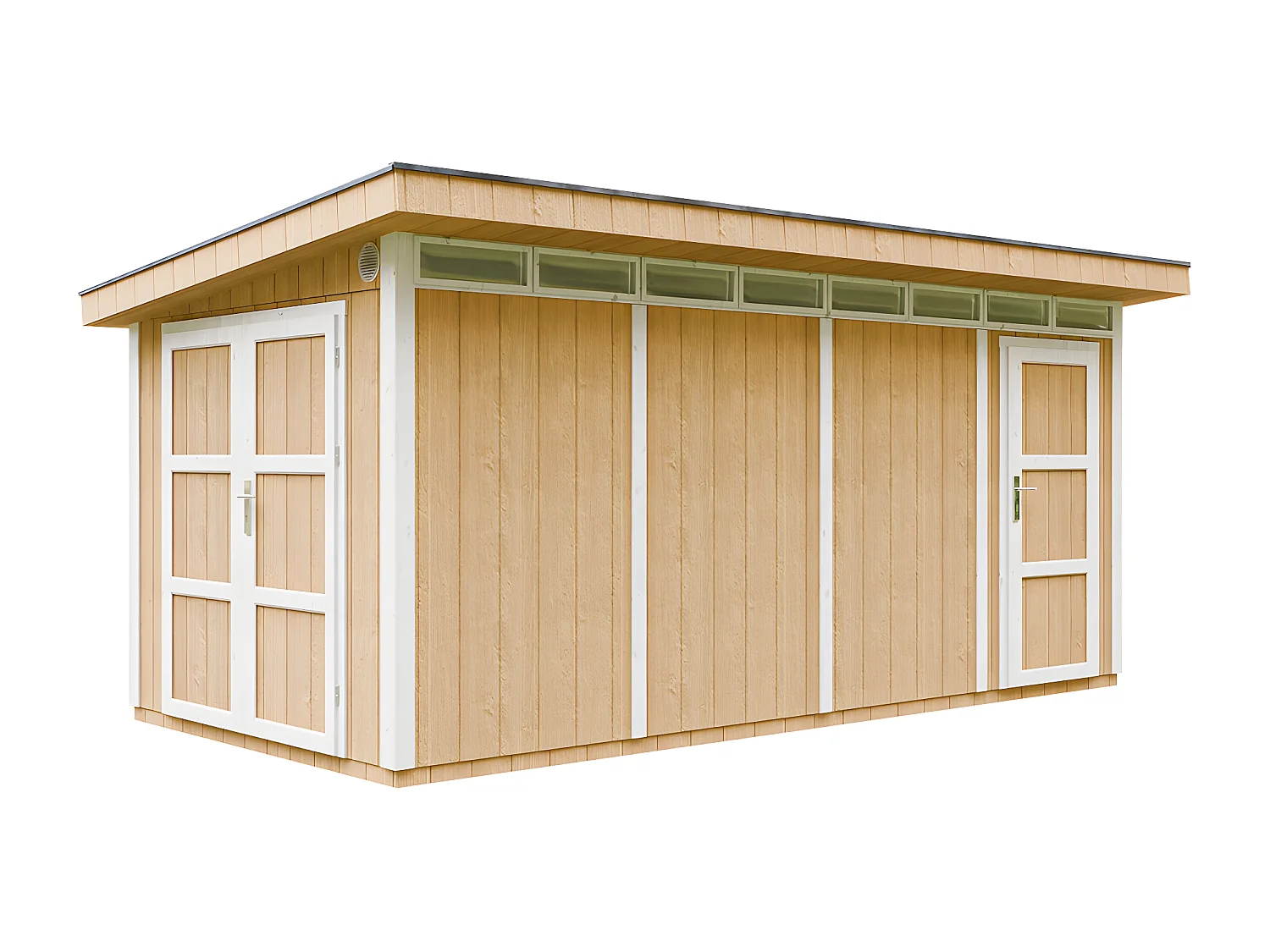 Timbela - Tuinhuis op houtbasis - M905C-HARVEST HONEY - LP SmartSide 11,5m2 /530 x 279 x H237 cm