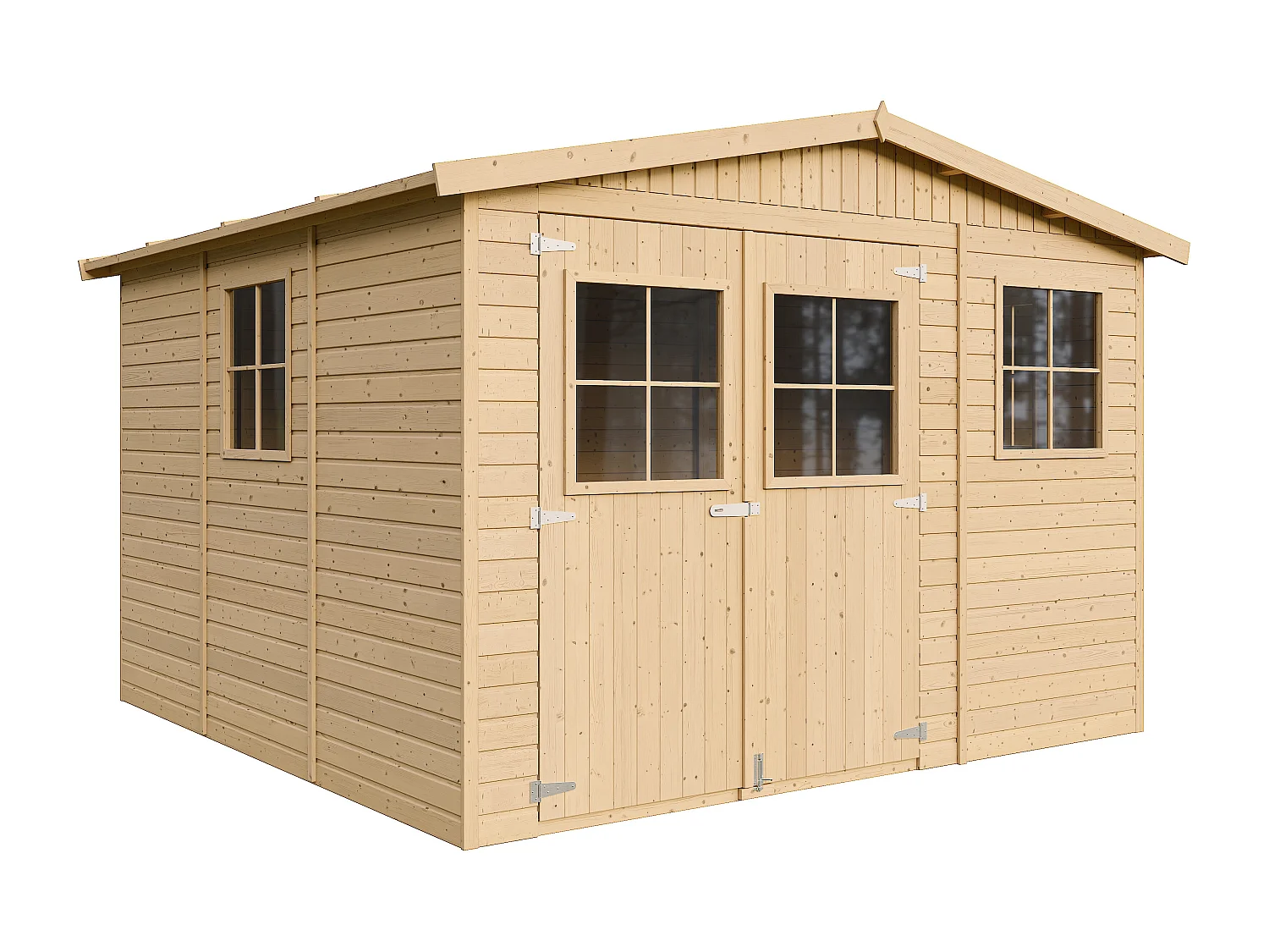 Houten tuinschuurtje zonder vloer - 9 m² / 324x316xH226 cm - M335