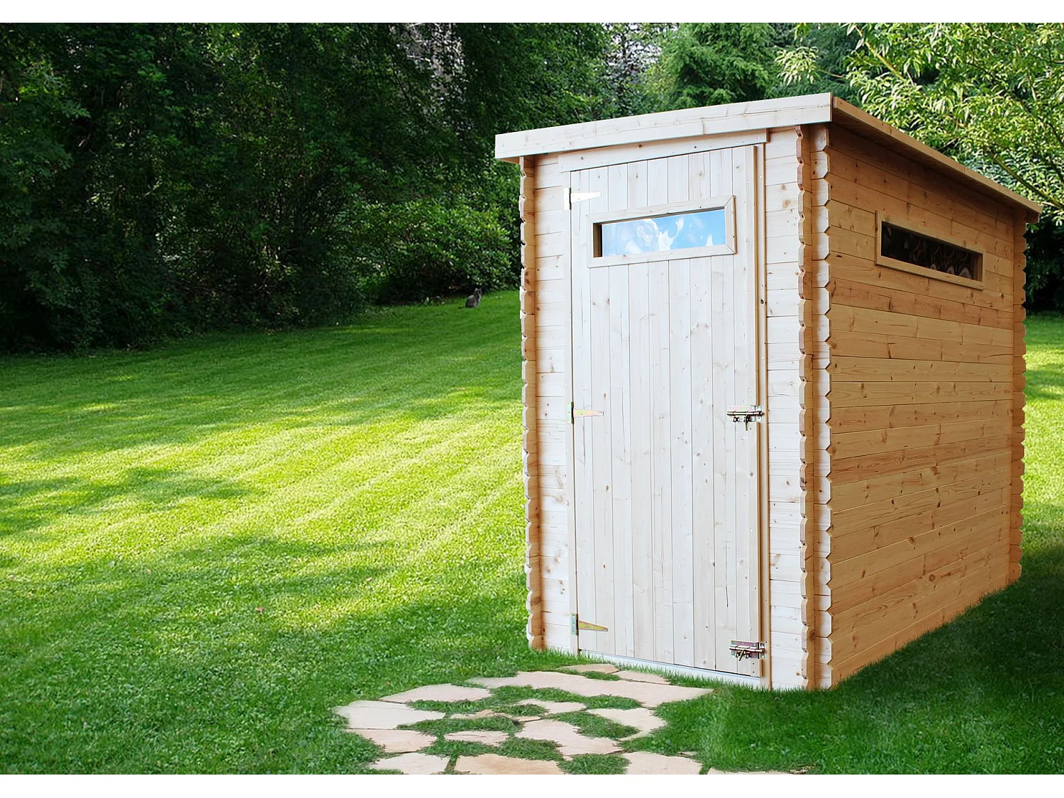 Gartenhaus holz - B144xL239xH198 cm / 2.63 m² - M306A