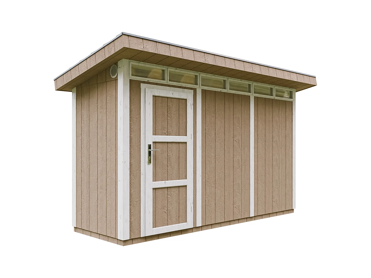 Abri de Jardin Qualité Premium 4m² /L161xL412xH239 cm - Timbela M902-TERRA BROWN