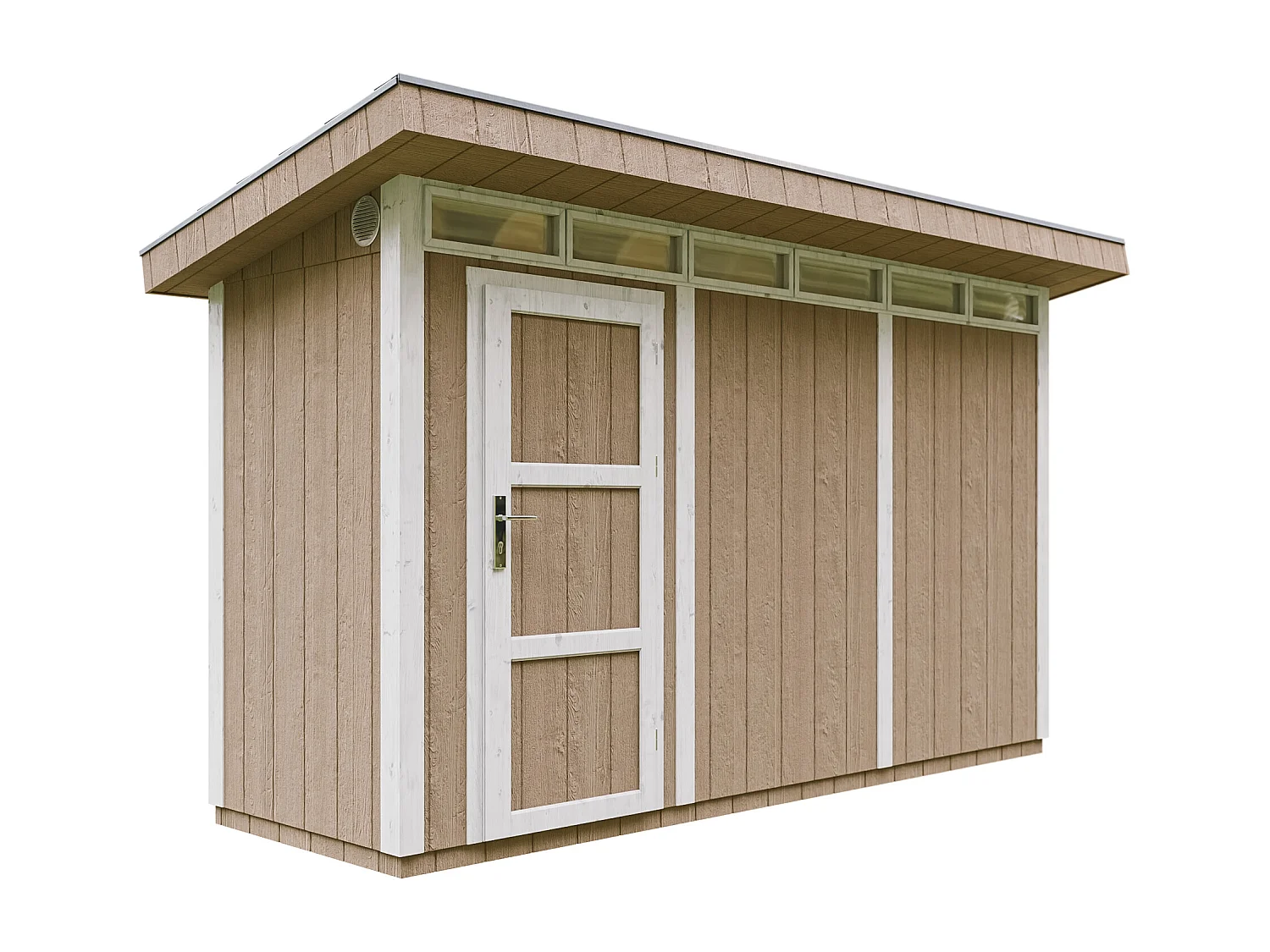 Abri de Jardin Qualité Premium 4m² /L161xL412xH239 cm - Timbela M902-TERRA BROWN