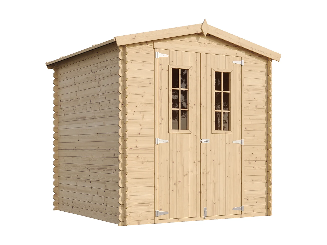 Abri de jardin en bois - I216xL206xH218 cm/ 3.53 m2 - M343C