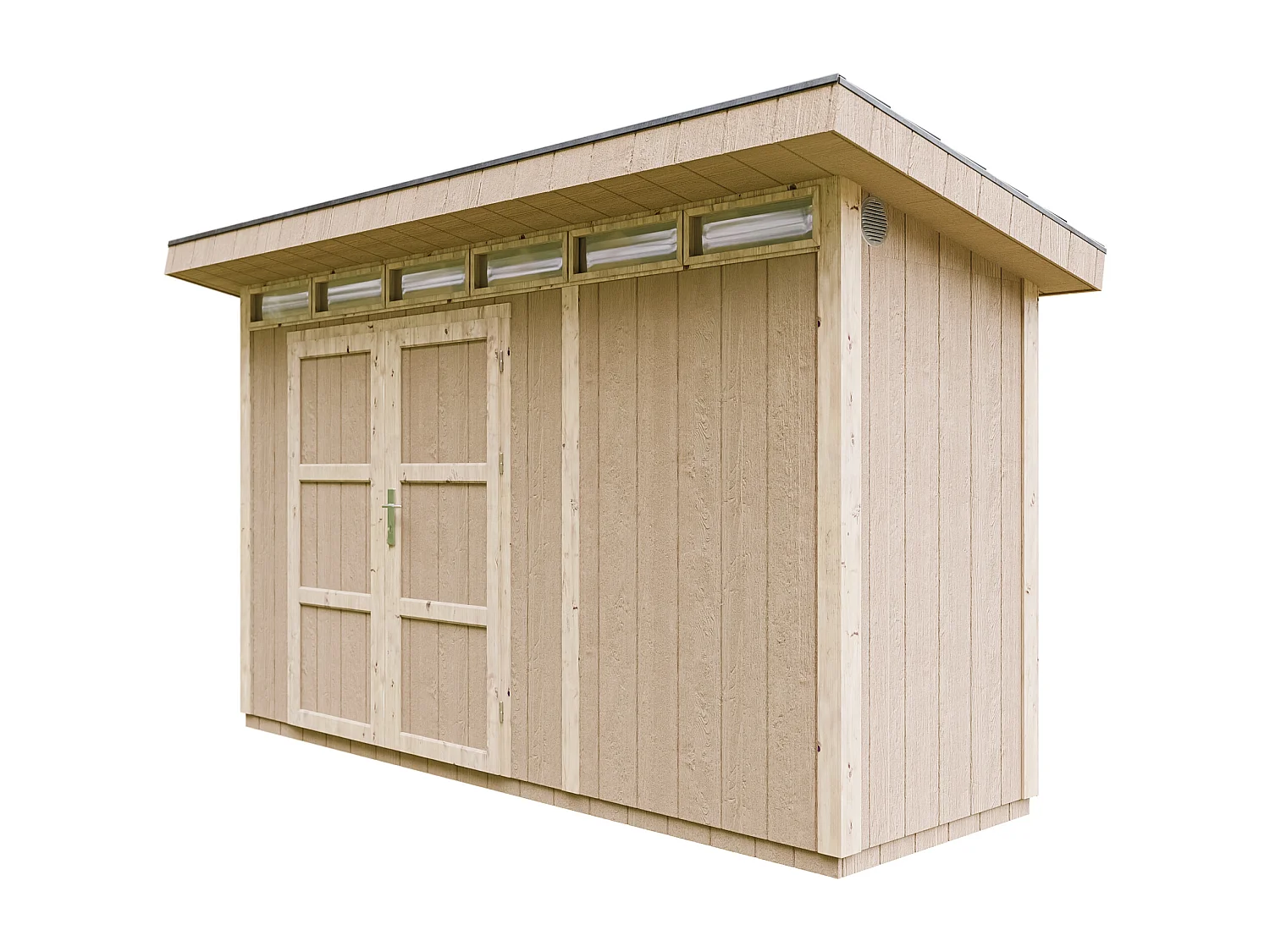 Timbela - Tuinhuis op houtbasis - M902A-HARVEST HONEY - LP SmartSide 4m2/L161xL412xH239 cm