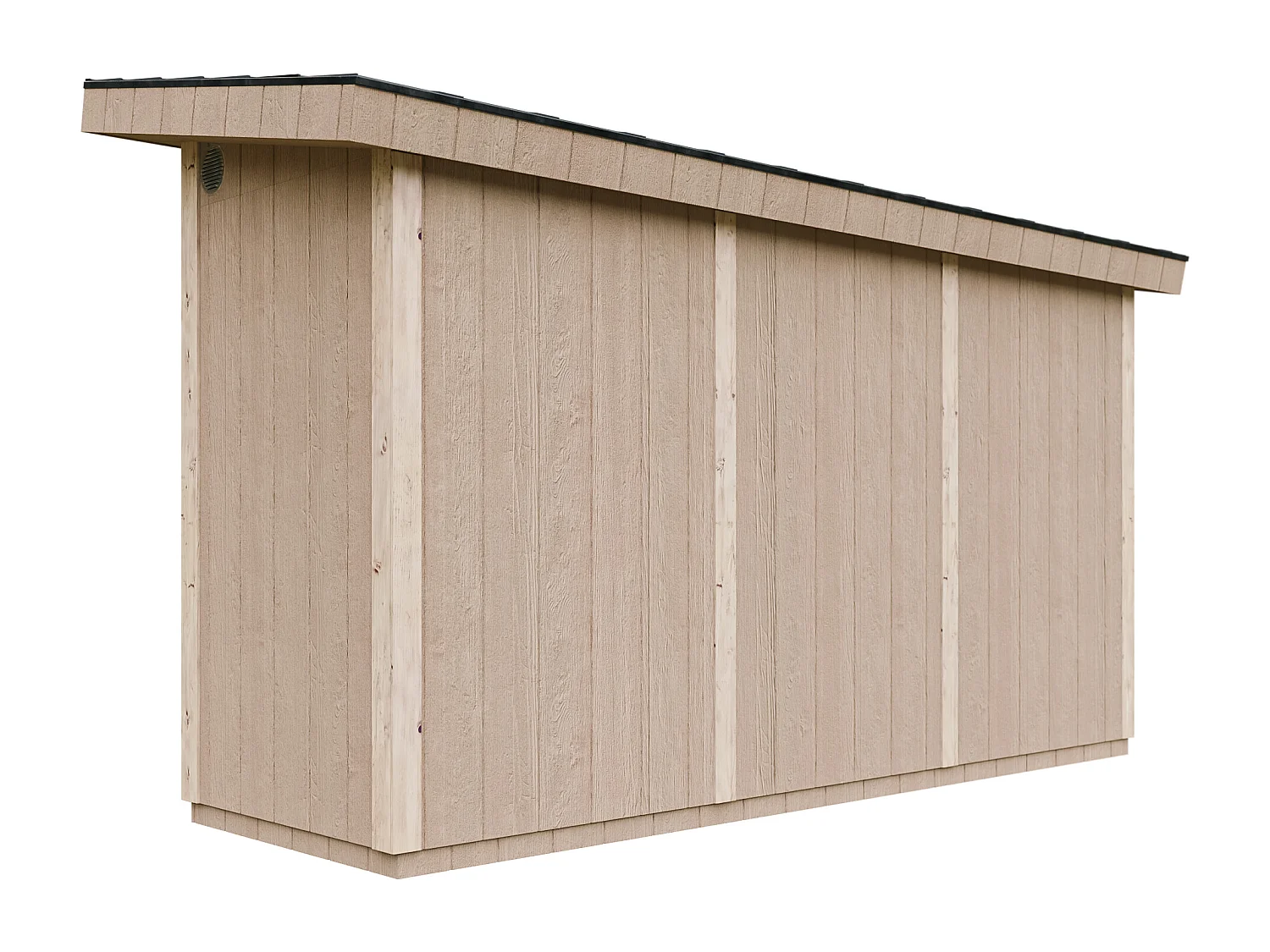 Timbela - Tuinhuis op houtbasis - M902A-HARVEST HONEY - LP SmartSide 4m2/L161xL412xH239 cm