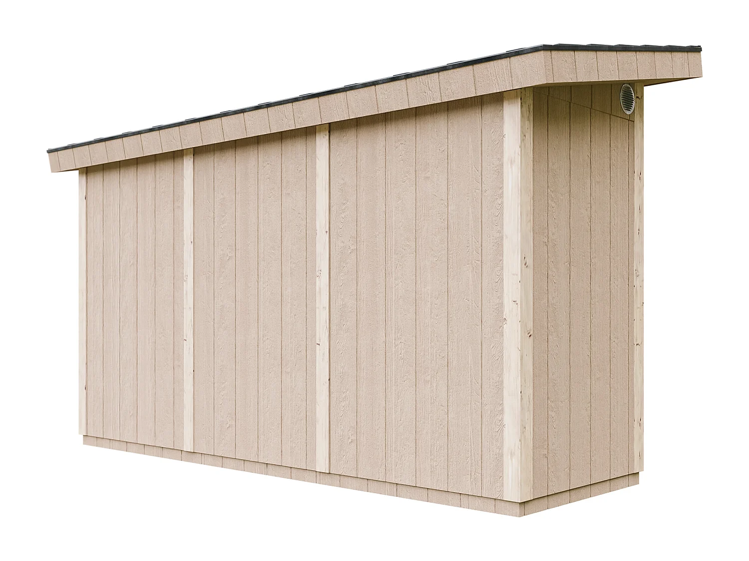 Timbela - Tuinhuis op houtbasis - M902A-HARVEST HONEY - LP SmartSide 4m2/L161xL412xH239 cm