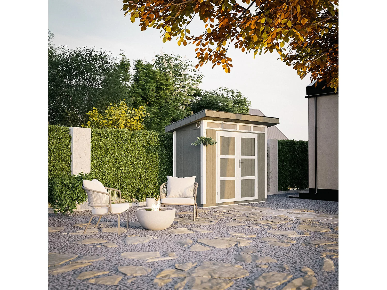 Abri de Jardin Qualité Premium 3m²/L161xL294xH239 cm - Timbela M901A-REDWOOD RED