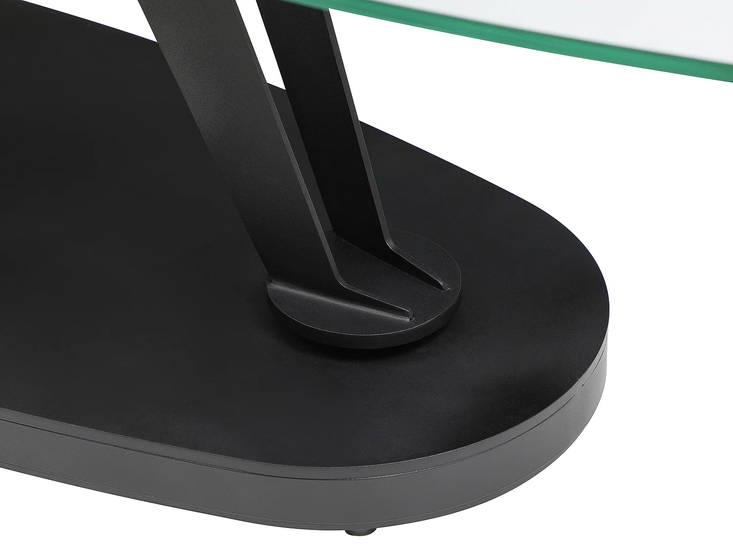 Table basse avec plateaux pivotants en céramique, verre trempé et métal - Effet marbre blanc - NADRYA de Maison Céphy