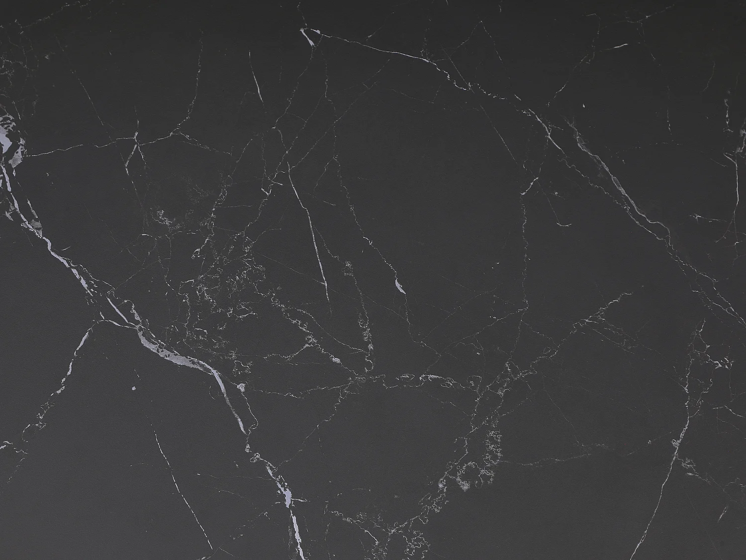 Tavolino in ceramica, Vetro e Metallo Effetto Marmo Nero - NALESIA della Maison Céphy