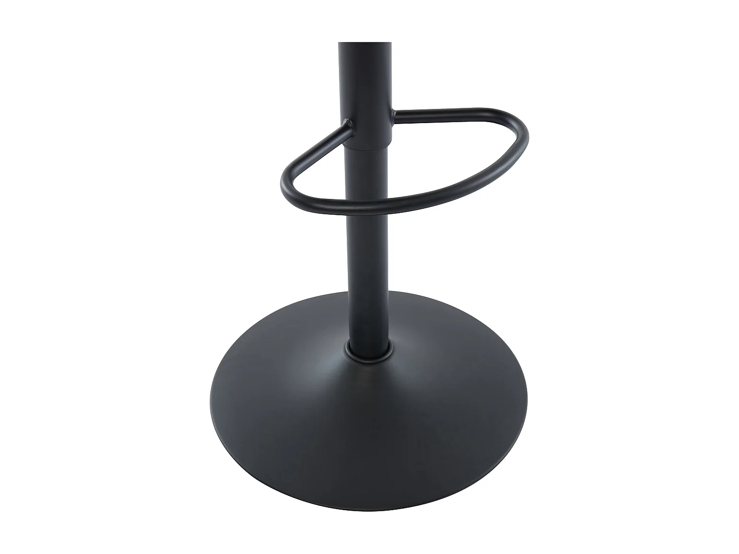 Lot de 2 tabourets de bar en tissu texturé et métal noir - Hauteur réglable - Taupe - LARANZA