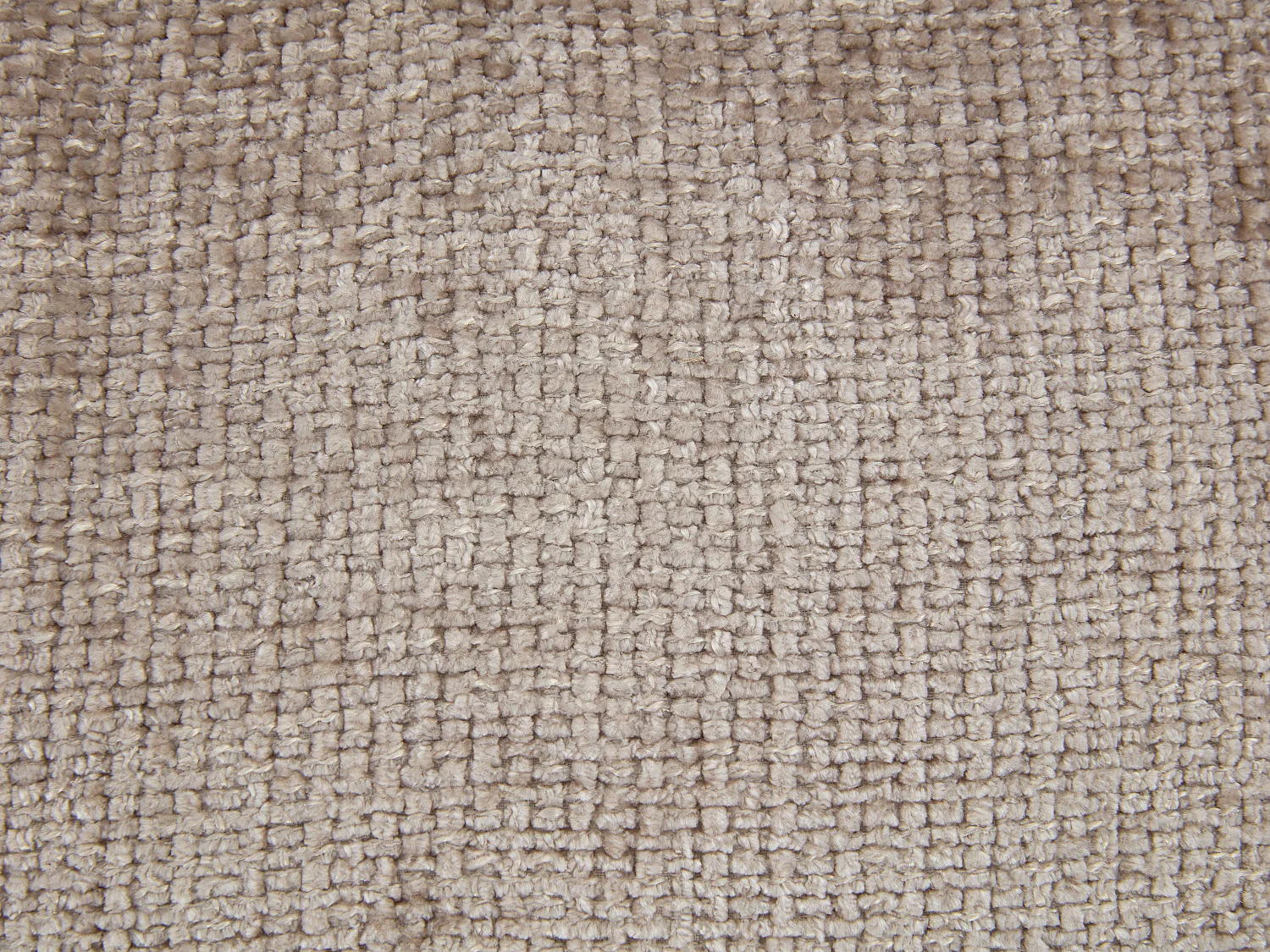 Lot de 2 tabourets de bar en tissu texturé et métal noir - Hauteur réglable - Taupe - LARANZA