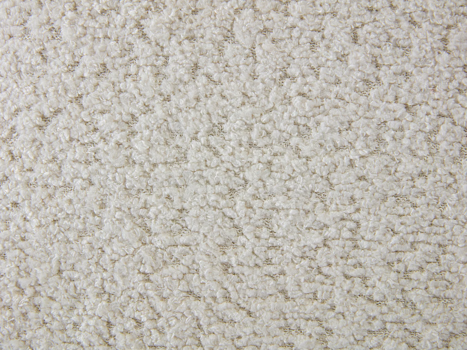 Sgabello da bar in Tessuto bouclette e Metallo Dorato Altezza regolabile Bianco - Lotto di 2 - LOLY