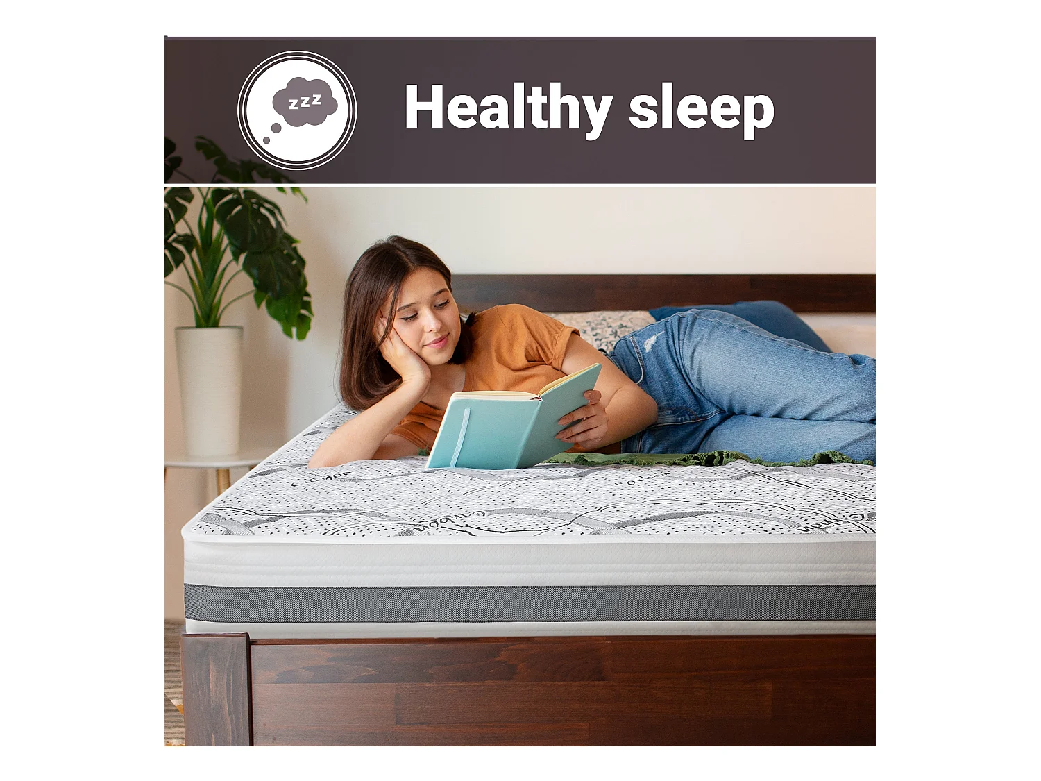 Eenpersoons Matras 85x180 Memory Orthopedisch, antibacterieel, mijtwerend, anti-allergisch | Hoogte 20 cm | Made in Italy