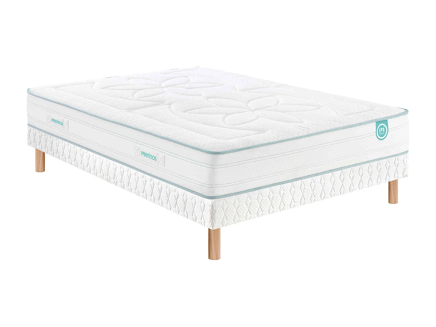 Matelas latex 100% naturel 7 zones 22cm Merinos COZYGREEN 2 -140x200