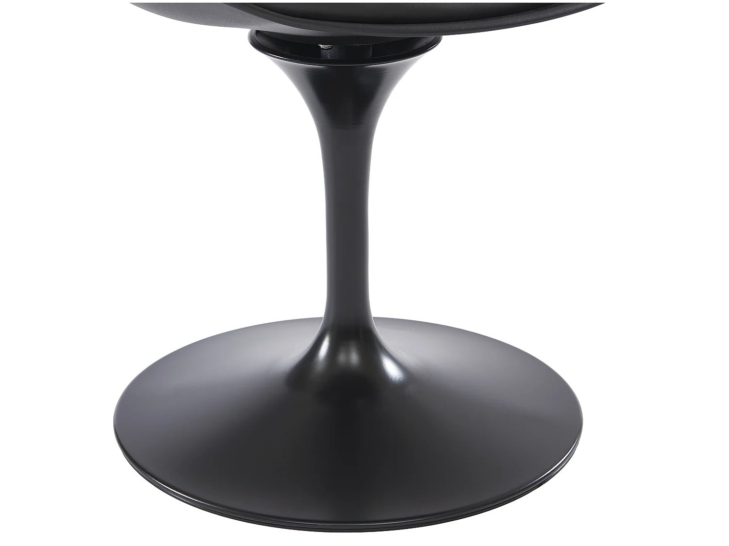 Silla de polipropileno, piel sintética y metal - Negro - XAFY