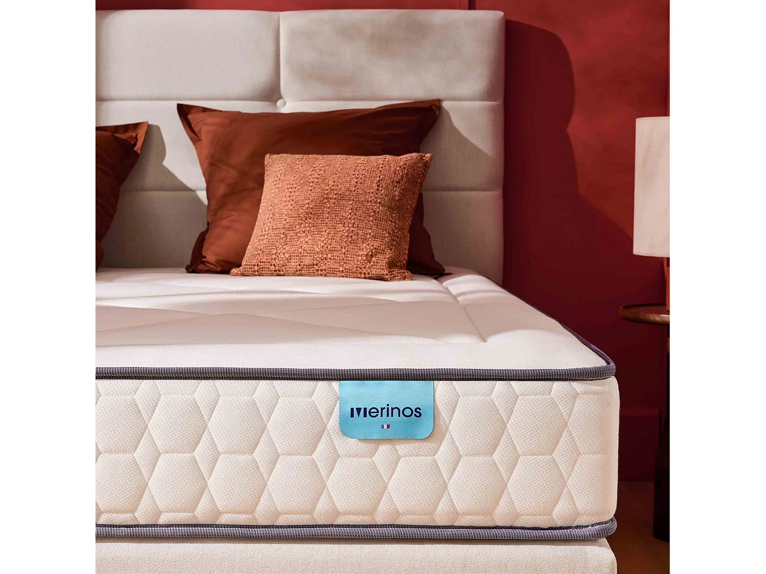 Matelas Merinos ressorts ensachés, mémoire de forme et latex Full Bed 70x190