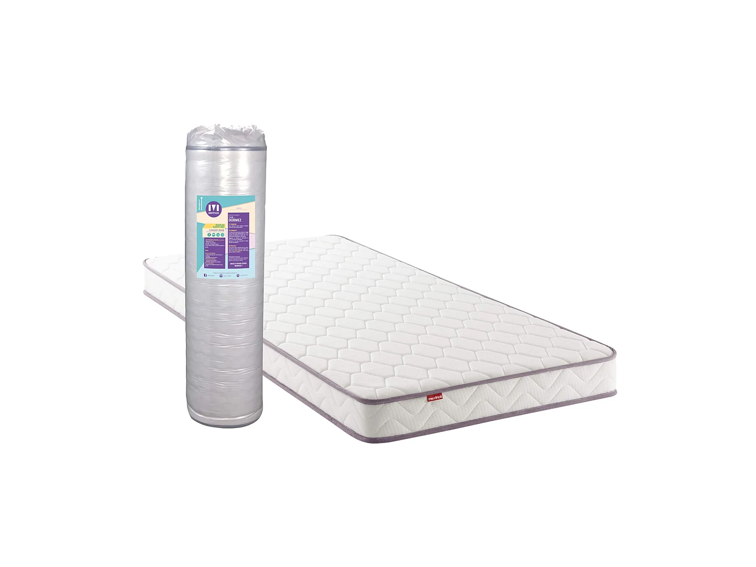 Matelas Merinos ressorts ensachés Happy Day 160x200
