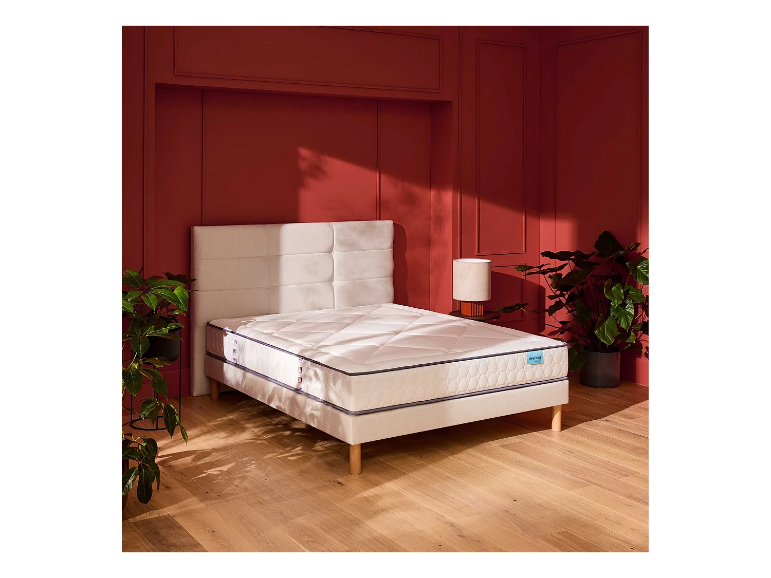 Matelas Merinos ressorts ensachés, mémoire de forme et latex Full Bed 90x190