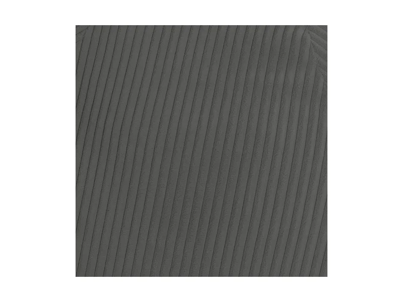 Donkergrijs peervormige ribfluwelen poef 80 x 70 cm