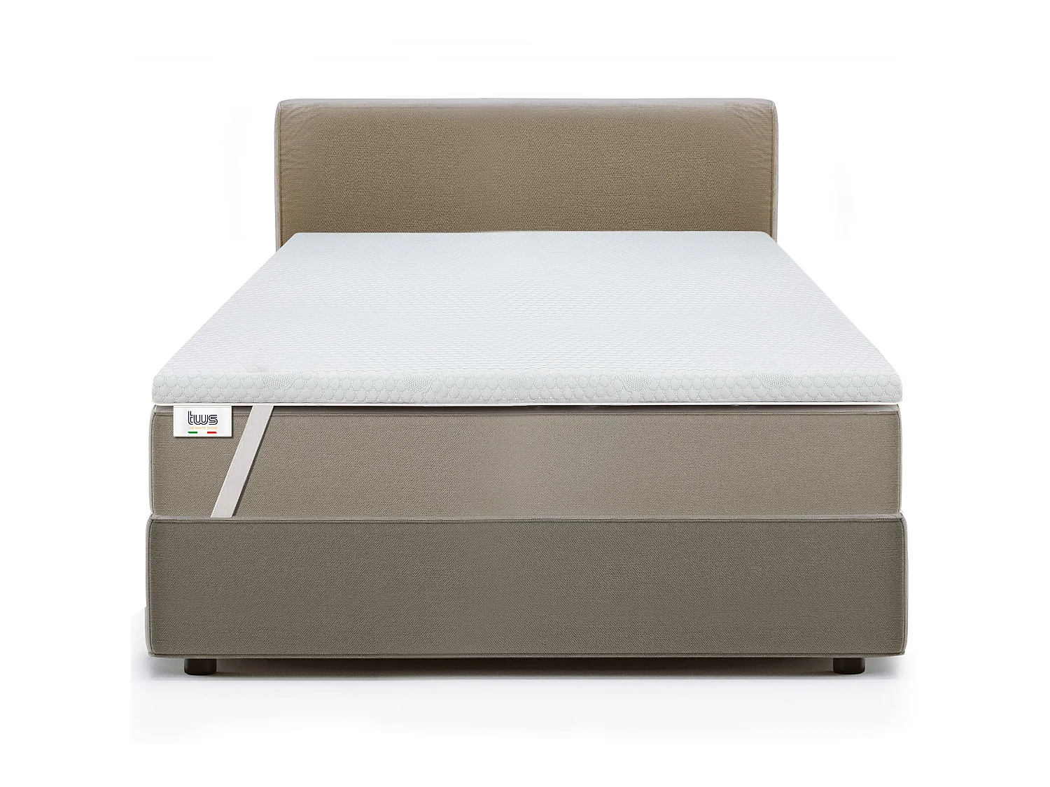 Doppelmatratzenauflage aus Memory Foam | 6 cm Matratzentopper | Abnehmbarer Matratzenbezug | Antibakteriell und antimykotisch | 135 x 190