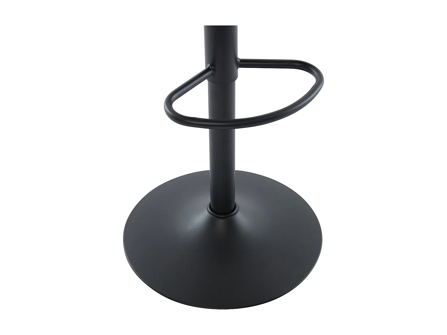 Barhocker 2er-Set höhenverstellbar - Strukturstoff & schwarzes Metall - Terracotta - LASANDRIA