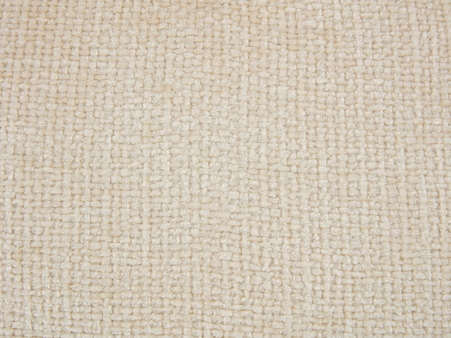 Lot de 2 tabourets de bar en tissu texturé et métal noir - Hauteur réglable - Crème - LARANZA