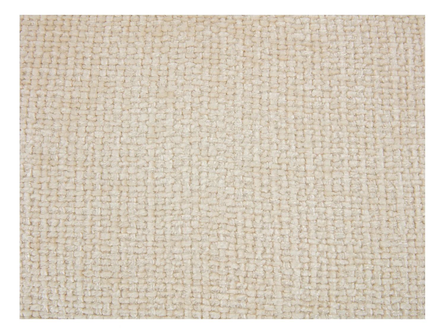 Lot de 2 tabourets de bar en tissu texturé et métal noir - Hauteur réglable - Crème - LARANZA