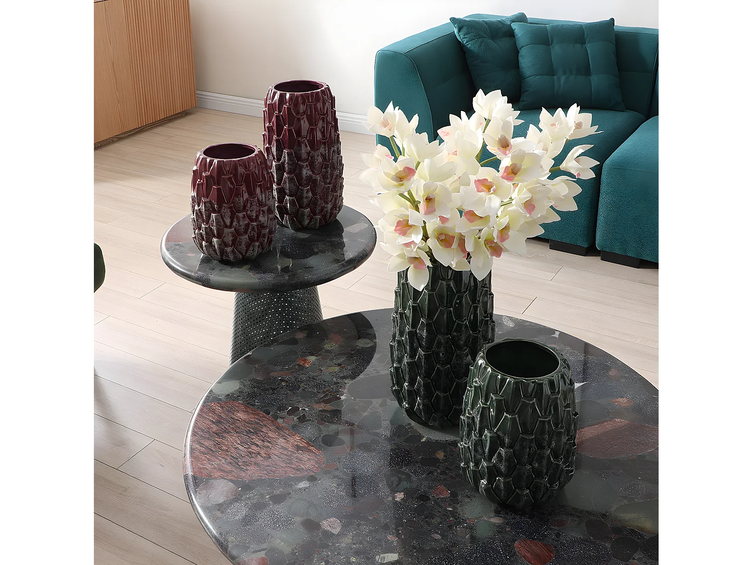 Vase Thistle Grand Format - Violet