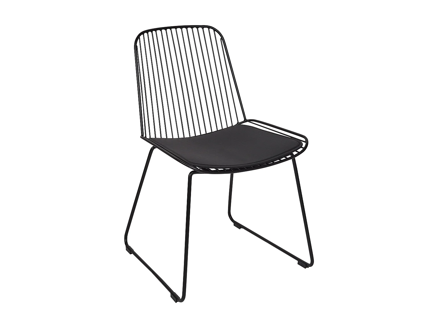 Lot de 2 chaises de salle à manger PENSACOLA Métal Noir
