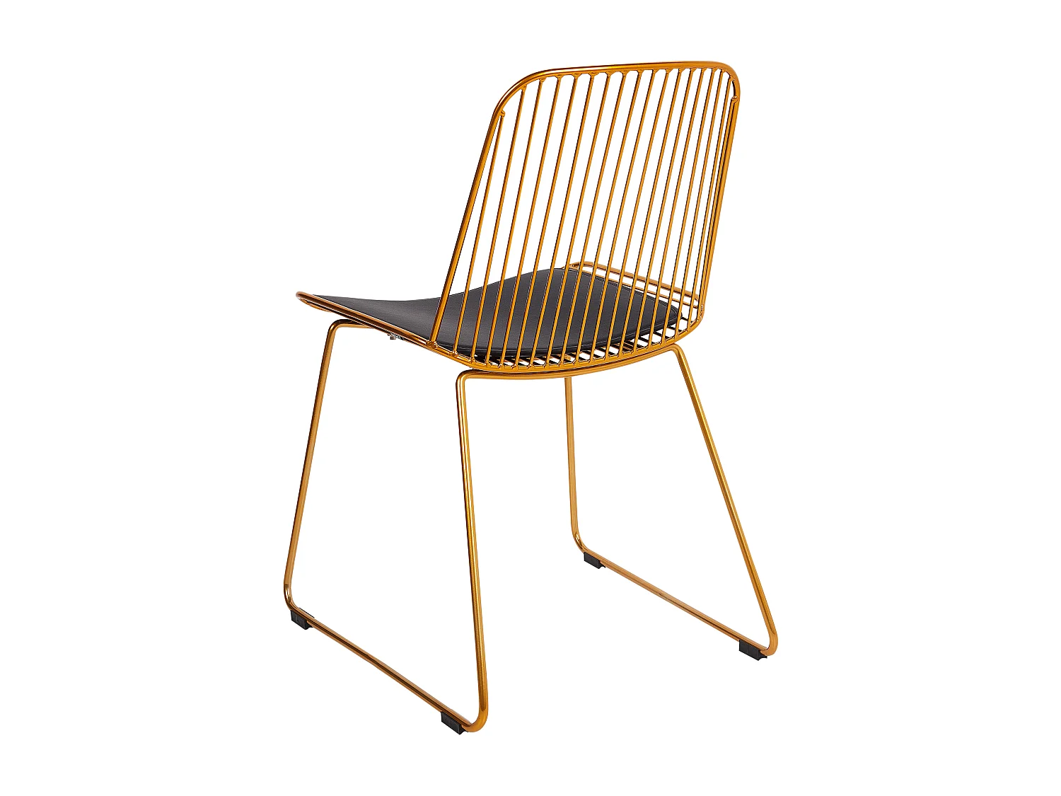 Lot de 2 chaises de salle à manger PENSACOLA Métal Doré