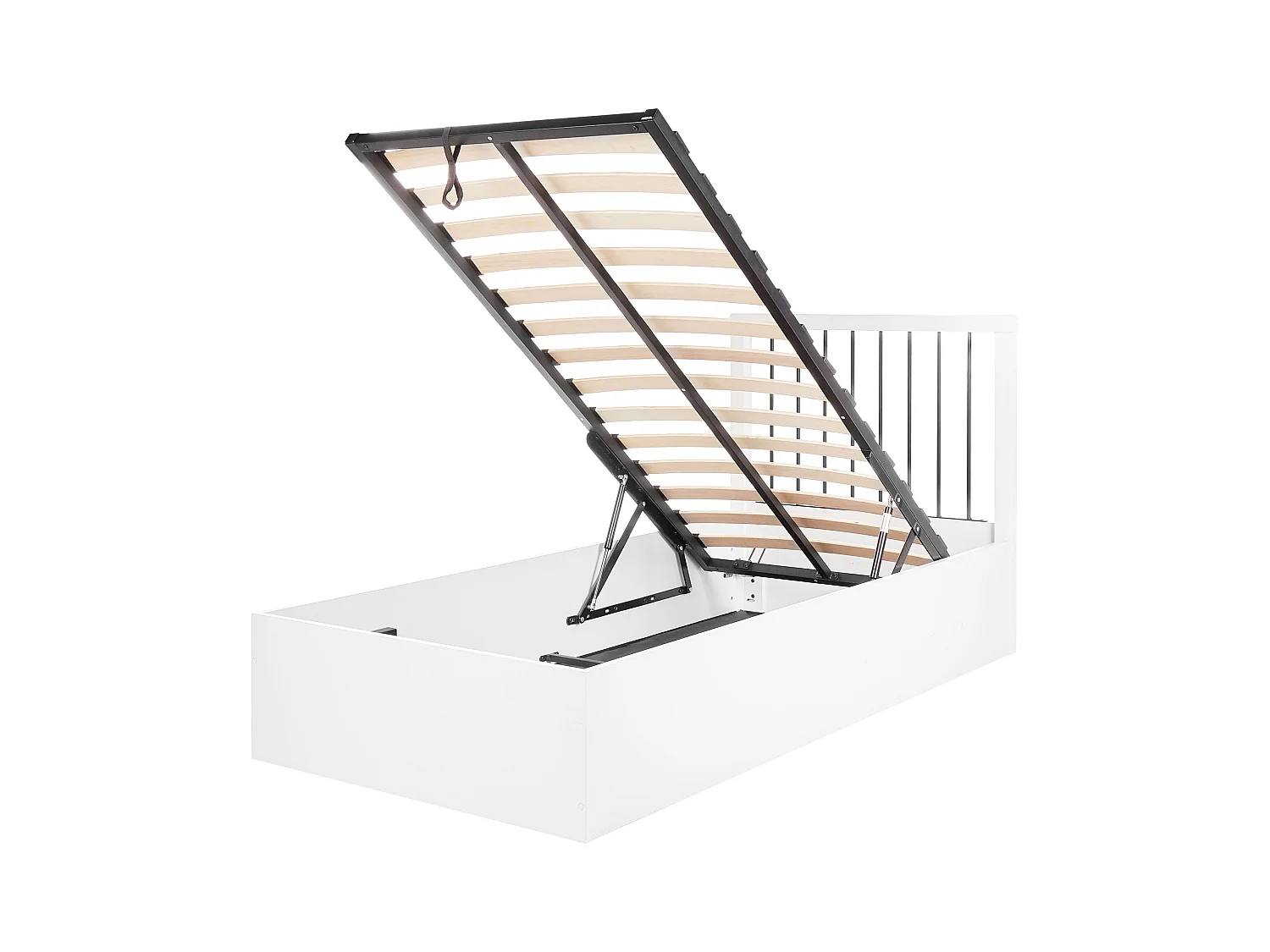 Lit ottoman ROUVILLERS 90 x 200 cm Blanc