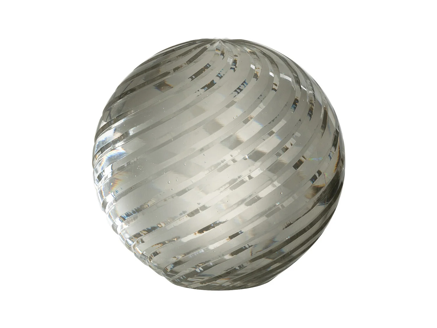 Presse-Papier en Verre "Onde" 11cm Transparent