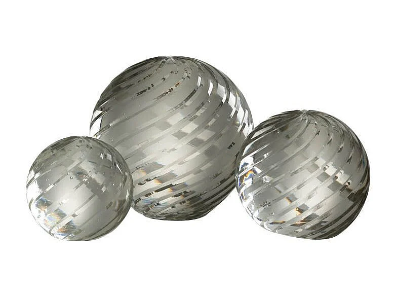 Presse-Papier en Verre "Onde" 11cm Transparent