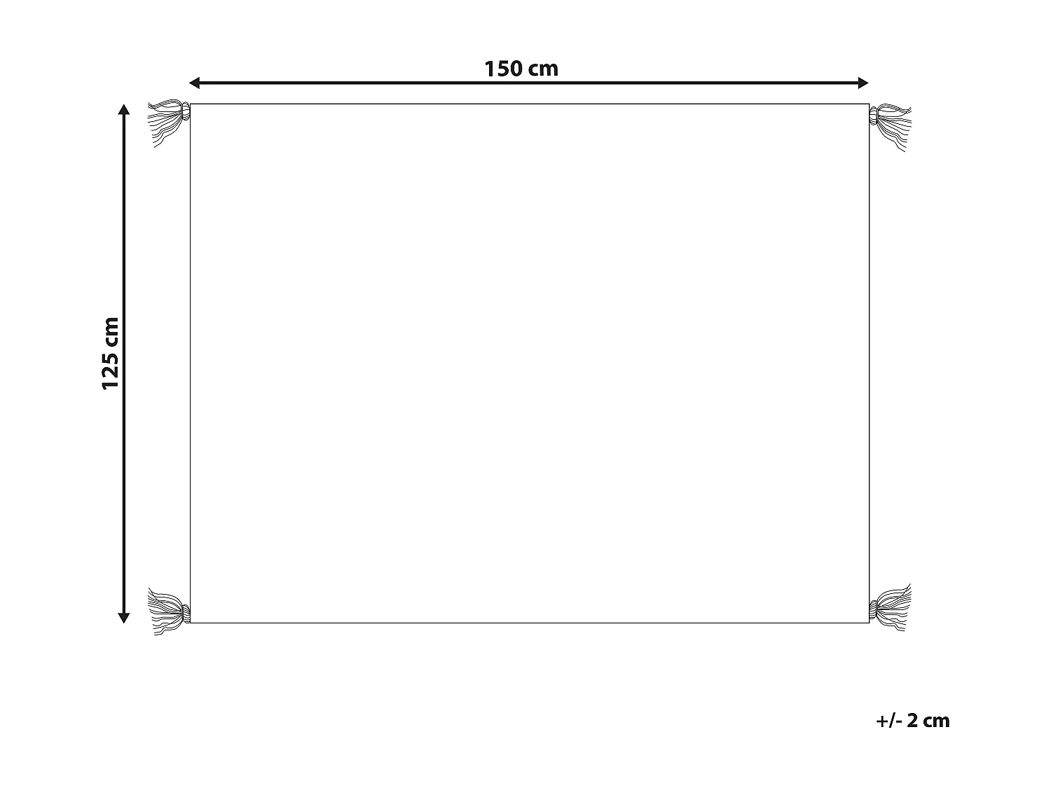Koc SEDIO Bawełna 150 x 200 cm Biały