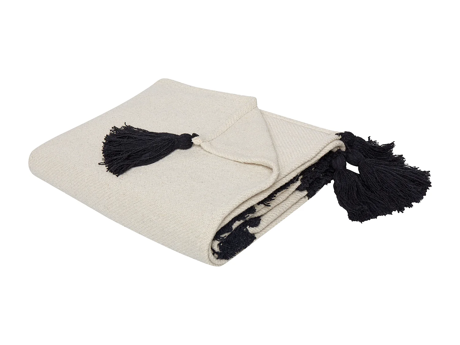 Couverture SEDIO Coton 125 x 150 cm Blanc