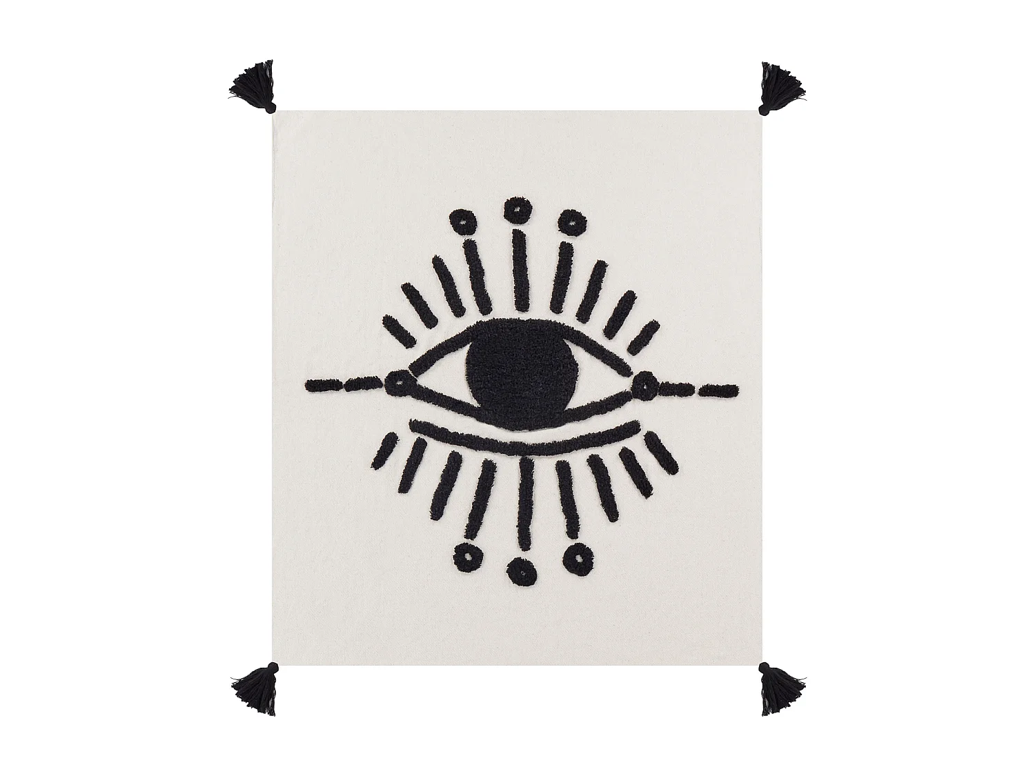 Couverture SEDIO Coton 125 x 150 cm Blanc