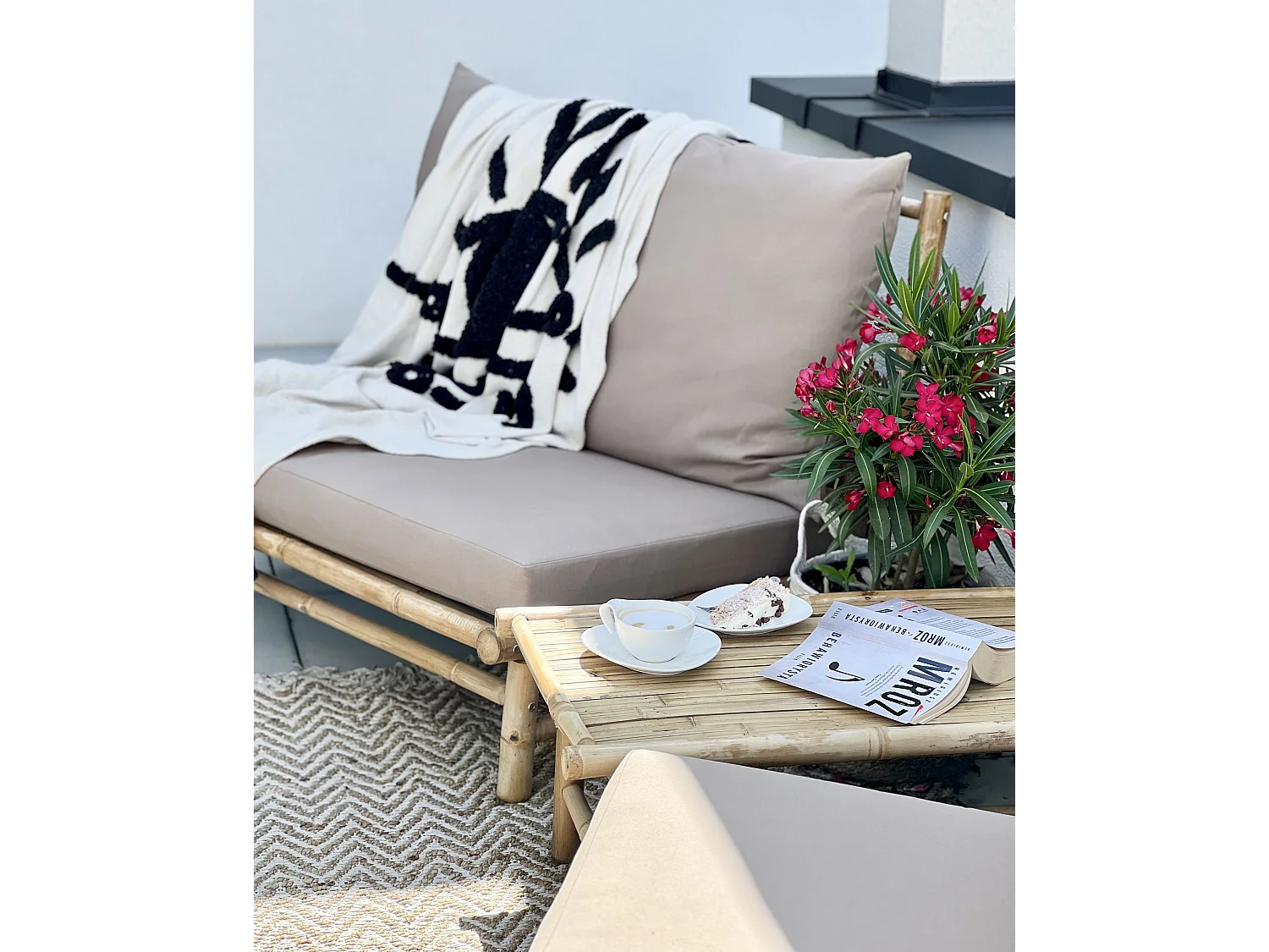 Couverture SEDIO Coton 150 x 200 cm Blanc