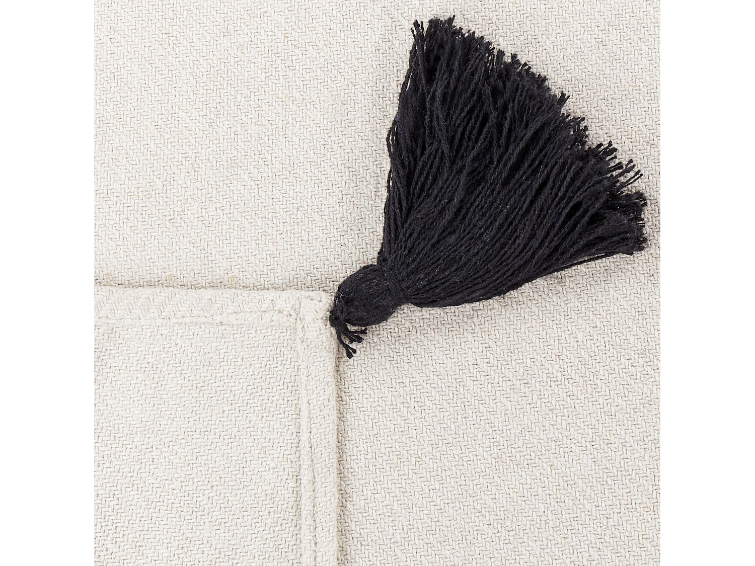 Couverture SEDIO Coton 125 x 150 cm Blanc