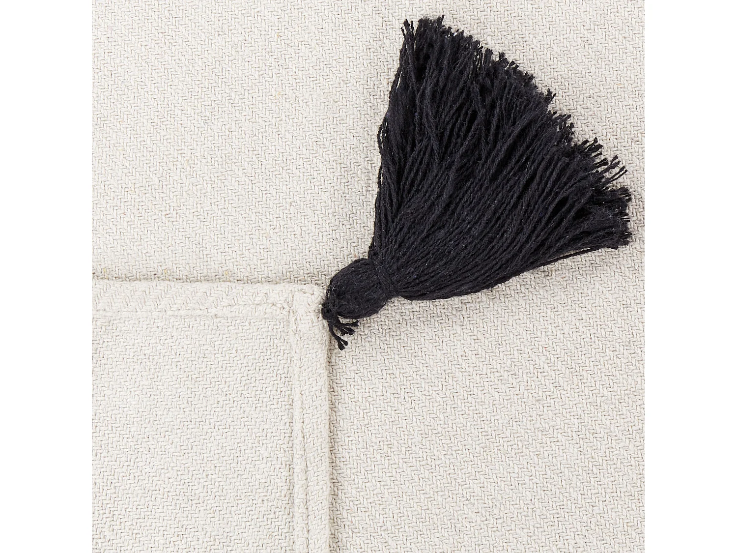 Couverture SEDIO Coton 125 x 150 cm Blanc