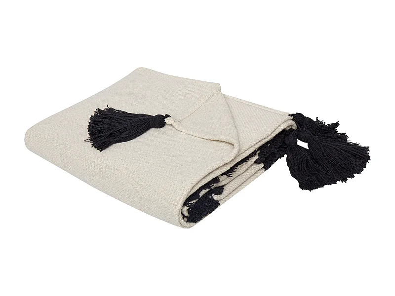 Plaid SEDIO Katoen 150 x 200 cm Wit