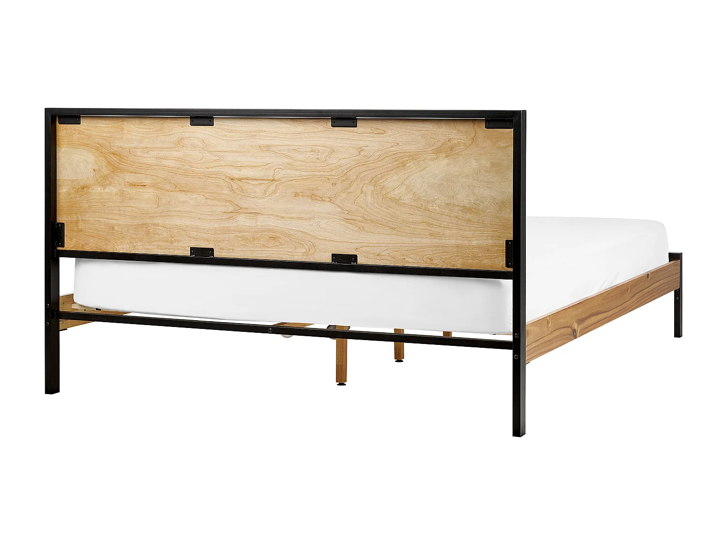 Lit avec sommier ERVILLERS 180 x 200 cm Acacia naturel